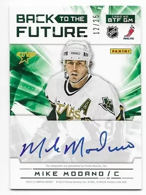 2012-13 Panini Limited Mike Modano Scott Glennie Dual Rookie Dallas Stars #12/25 • $16.50