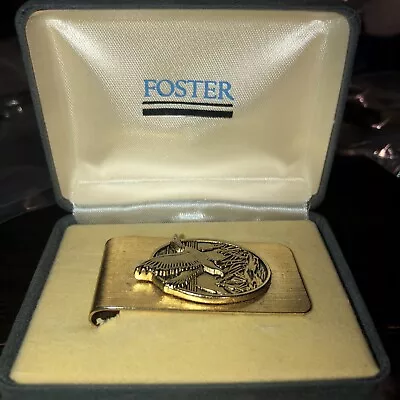 FOSTER Vintage 1960’s Flying Geese Money Clip In Gift Box With Gift Bag • $27