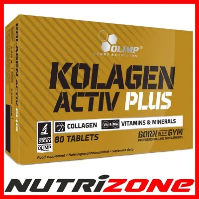 OLIMP Kolagen Activ Plus Sport Firm Skin Healthy Hair Nails Collagen Vit C B6 • £13.10