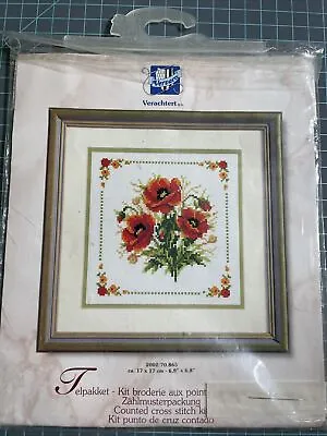 Poppies Cross Stitch Kit VERVACO Verachtert NIP • $25