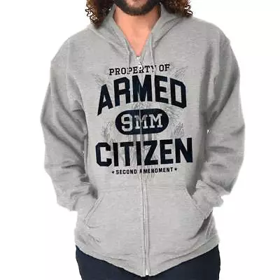 Property Of 2nd Amendment Right To Bear Arms Sweatshirt Zip Up Hoodie Men Women • $34.99