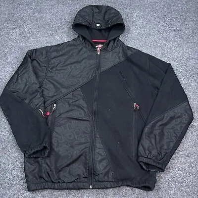 Vintage Y2K Ecko Unltd Jacket Mens Size Large Black Full Zip Hooded Hoodie • $23.34