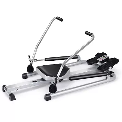 Fitness Home Gym Rowing Machine Rower W/Adjustable Double Hydraulic Resistance • $159.99