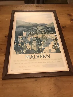 British Railways Vintage Framed Advertisement Print - Malvern- • £12