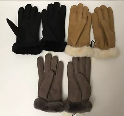 UGG Women’s Genuine Shearling Gloves NWT In 4 Colors SZ S/M/L  MSRP $155(sale) • $55.90