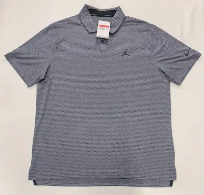 NEW Nike Jordan Jumpman Logo Golf Polo Silverleaf Country Club Blue Men's Large • $105.55