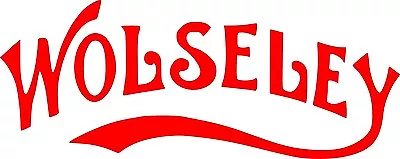 £3.29 • Buy Wolseley Logo Decal Sticker- Car Van Trailer Caravan Stationary Engine 20x8cm
