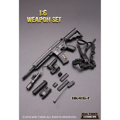 MINITIMES MINI HK416F 1/6 Scale Weapon Gun Model For 12  Soldier Action Figure • $53.08