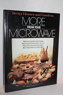 Better Homes & Garden More From Your Microwave (1980) Hardcover • $2