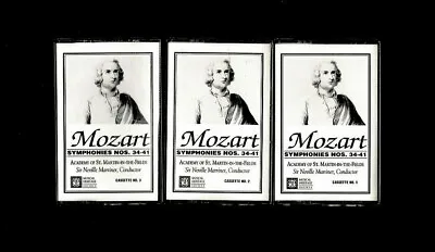 Mozart Symphonies Nos. 34-41 On 3 Cassettes By Musical Heritage Society~lot Of 3 • $7.50