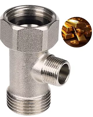 Bidet T AdapterMetal T Valve For Bidet(7/8''x7/8''x3/8'')3 Way Tee Connector • $16.99