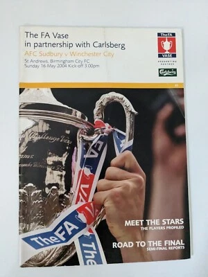 £1 • Buy 2004 FA Vase Final: AFC Sudbury V. Winchester City