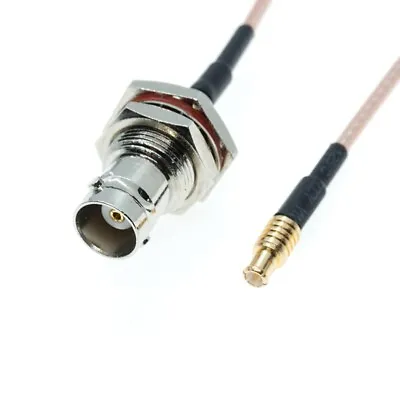 RG316 MCX Male To BNC Female Bulkhead Connector 50Ohm Jumper Coax RF Cable • $3.75