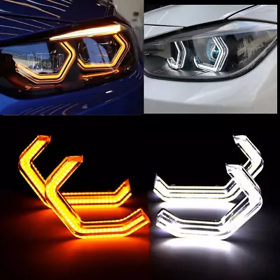 LED Angel Eyes Halo Concept Iconic Style For BMW F30 F31 F32 F34 F80 F82 F83 M2 • $119.59