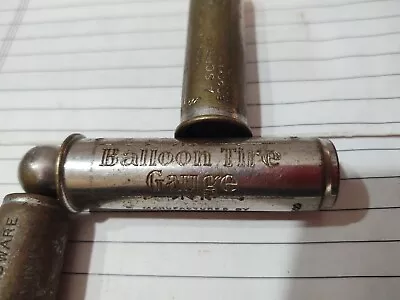 Vintage Model A Ford Balloon Tire Pressure Gauge Schrader Two Regular Tire Gauge • $34.99