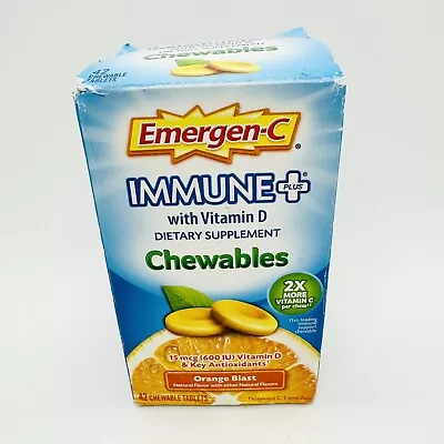 Emergen-C Immune+ Chewables 1000mg Vitamin C With Vitamin D Tablet Immune • $9.80