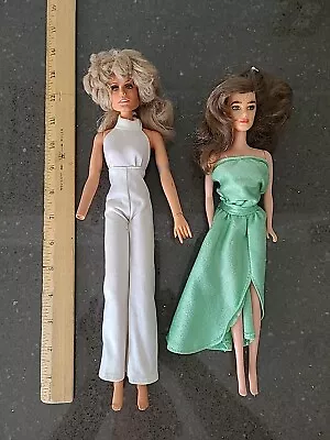 Vintage 1970's  Farrah Fawcett & Brooke Shields Doll 12  - 13  Tall  • $23.95