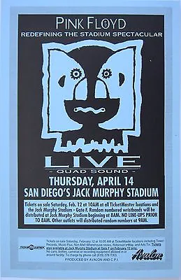 PINK FLOYD  DIVISION BELL TOUR  1994 SAN DIEGO CONCERT POSTER-Classic Rock Music • $19.19