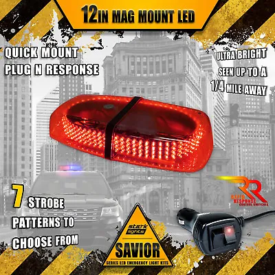 240 LED Light Bar Roof Top Warning Strobe Dual Rapid Switch - RED (A) • $31.79