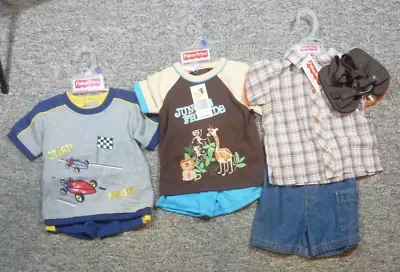 Vintage Y2K Fisher Price Childrens NWT Clothing Lot Size 12 Month Outfit Infant • $51.27