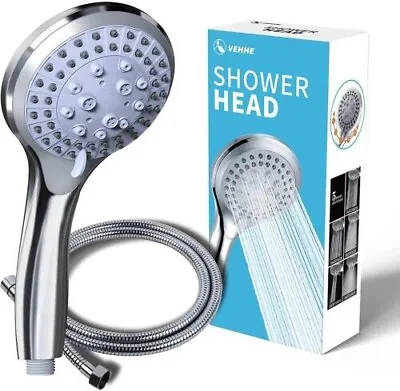 Chrome Shower Head And Hose Set Replacement For Grohe Mira Triton Aqualisa NEW • £17.49