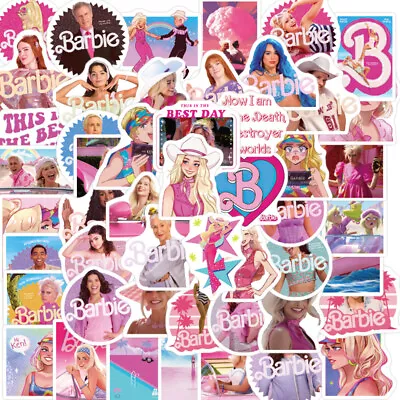 50 Barbie Graffiti Stickers Personalized Decoration Guitar Notebook Luggage • $8.79