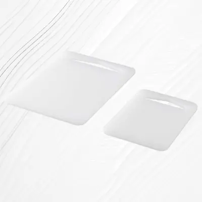 Ikea LEGITIM Kitchen Chopping Board Set Of 2 Durable Long Lasting  White • £7.99