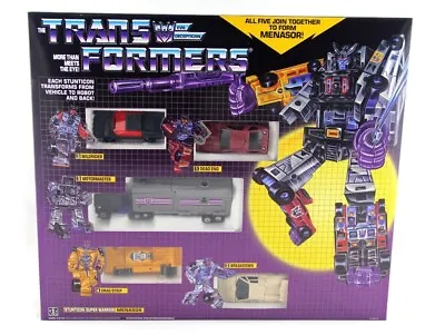 Transformers G1 Reissue  STUNTICON Menasor Boxed Version New Free Shipping • $99.75