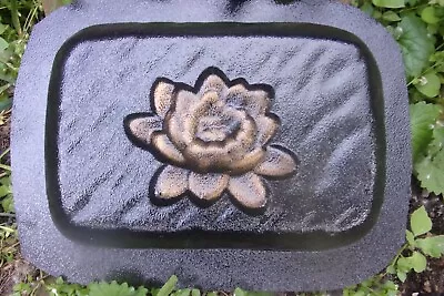 Flower Rain Brick Mold Concrete Plaster Resin Mould 9  X 6  X 2  Stepping Stone • $29.95