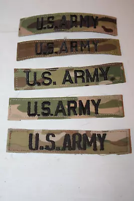5 X US Army Branch Name Tape OCP Multicam W/ Hook Fastener Patches • $12
