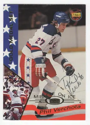 1995 Signature Rookies 1980 Miracle On Ice #37 Phil Verchota Autograph - TTM • $19.99