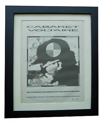 Cabaret Voltaire+covenant Sword+poster+ad+original 1985+framed+fast World Ship • $86.97