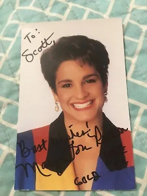 Mary Lou Retton Color Signed To Scott Photo/ Gold Medalist • $50