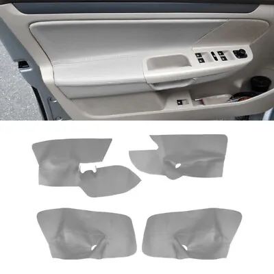 4pcs Door Panel Armrest Lid Cover For VW Golf V MK5 Jetta 05-10 Gray Leather • $30.99