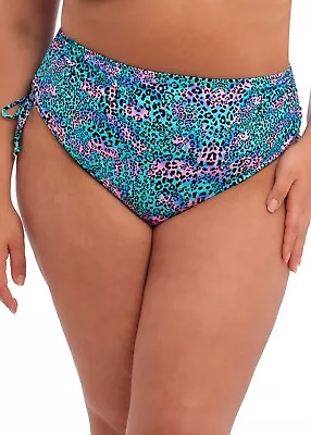 Elomi Electric Savannah Adjustable Swim Brief Leopard Multi (800773) - UK 24 • $16.15