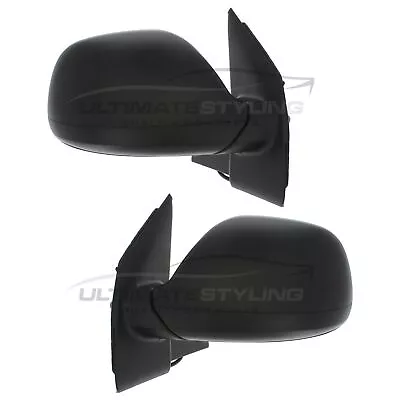 Wing Door Mirrors VW T5.1 Transporter Van 2010-2016 Electric Black Covers 1 Pair • $107.43