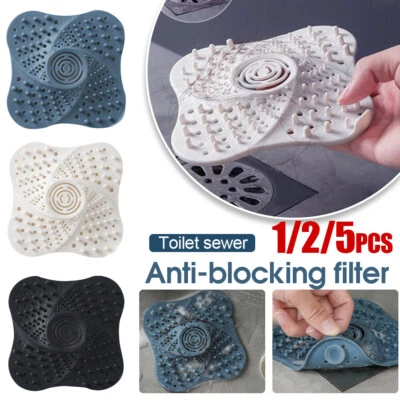 £2.89 • Buy Bathroom Drain Hair Trap Catcher Bath Stopper Plug Sink Strainer Filter Shower