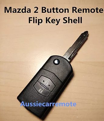 $12.55 • Buy Mazda 2 Button Remote Flip Key Shell For Mazda 2 3  5  6 RX7  RX8 BT50 