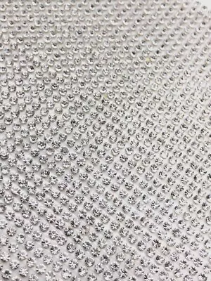 £1.99 • Buy Hot Fix Iron On Rhinestone Crystal Diamante Mesh&Sheet,Point Back Transfer Strip