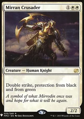 MTG Magic The Gathering Mirran Crusader (178/1703) Mystery Booster NM • $1.45