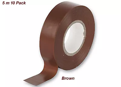 PVC Electrical Insulation Tape Coloured Insulating 19mm X 10m 20m 25m 33m • £8.45