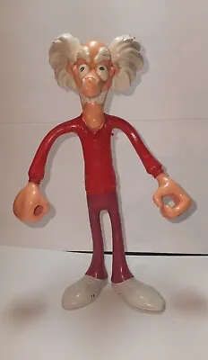 Mad Scientist Bendy Bendable Twistable Action Figure 1987 Mattel  • $10