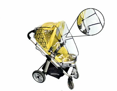 Universal Waterproof Baby Rain Cover Three Wheeler Pushchair Pram Stroller  • £5.70
