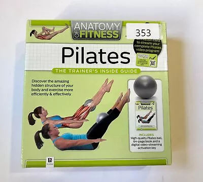 Pilates Anatomy Of Fitness Pilates Book & Ball W/ Digital Video Key - NIB • $10