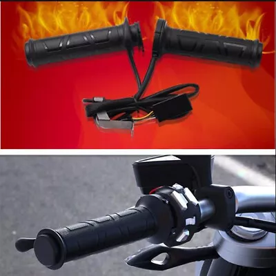 Motorcycle Heated Grips DC12V ATV Heated Grips 22mm/7/8  4 Speed Temperature  • $21.29