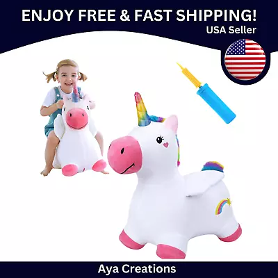 ILearn Bouncy Pals Unicorn HorsesToddler Girl Bouncing Animal Hopper Toy • $57.99