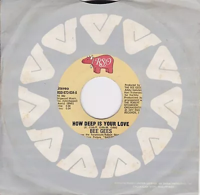 Bee Gees - How Deep Is Your Love - Rare 7  45 Vinyl Record - 1977 Philippines • $39.99