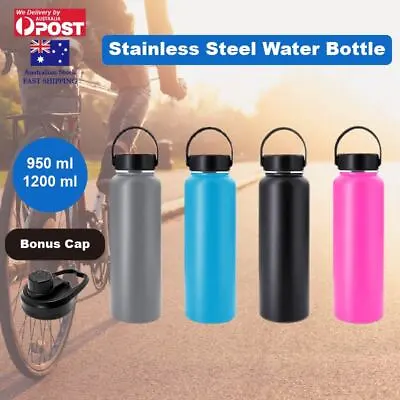 $26.99 • Buy Double Wall Stainless Steel Water Bottle Vacuum Insulated Thermos Flask