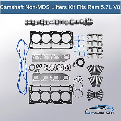 Hydraulic Camshaft Non-MDS Lifters Kit Fits 2009-2016 Ram 2500 3500 5.7L Hemi V8 • $348