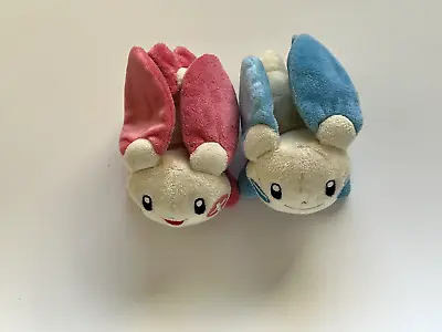 Plusle & Minun Pokemon Tomy Laying Beanie Plush 5  Stuffed Toy Doll Japan (tags • $22.08